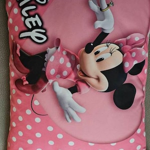 Robe Fille Sans Manches à Motifs Chevron Minnie Mouse - Couleurs Gris, Blanc, Rouge, Noir, Marine
