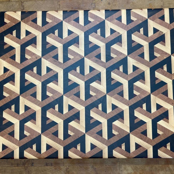 Interlocking Cubes Cutting Board - Etsy
