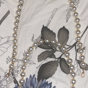 Xiazw DIY Sturdy Large Imitation Pearl Bead Purse Handle Strap Bag Charms  Handbag Chain Replacement …See more Xiazw DIY Sturdy Large Imitation Pearl