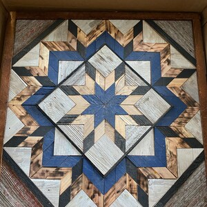 Amish Barn Quilt Wall Art 20.5 X 20.5 Wine Colored Starburst - Etsy