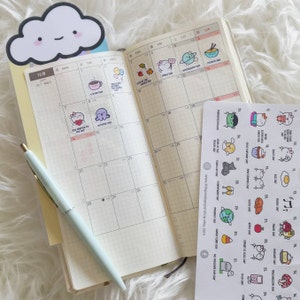 Milk Cartons Planner Stickers – Cute Planner Stickers for Planners,  Journal, Diary – Kawaii Planner Stickers – Planner Sticker Sheet - 001