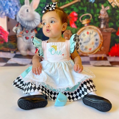 Alice in Wonderland First Birthday Party Dress Vintage Style - Etsy