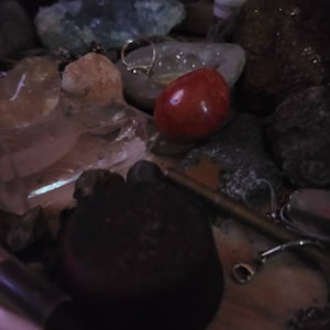 Crystal Gemstone Necklace Hand Carved Drop Bead Pendant | Etsy