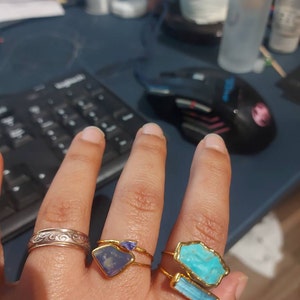 Customer photo from sagit, Raw Crystal Ring Mystery Box! 3 Ring Set