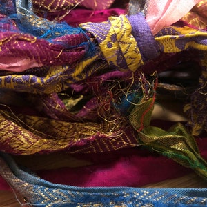 Gorgeous Brocade Persian Bazaar Recycled Sari Silk Ribbon 5 - Etsy