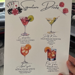 Bar menu sign photo from Lisa