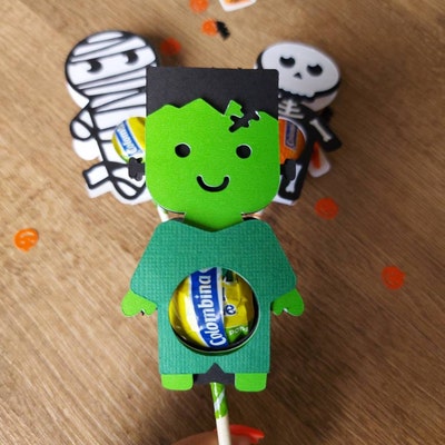 Big Halloween Sucker Holders Bundle, Layered Halloween Lollipop Holders ...