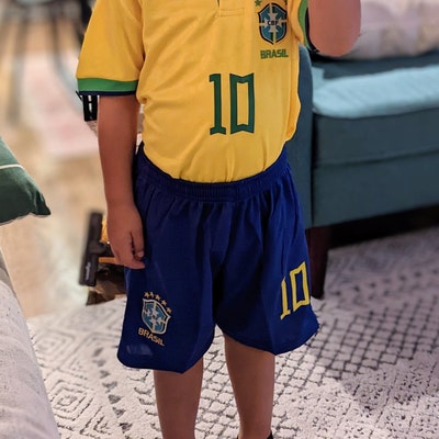Kids Neymar Jr Brazil World Cup Kits Soccer Jersey Set - Etsy