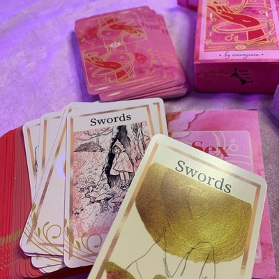 The Sex &amp; Love Tarot Deck With Guidebook Printed in USA Full Size 78 ...