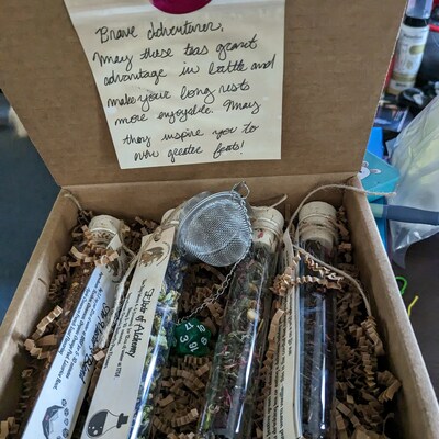 D&D Tea Variety Pack Potion Tube Sampler Loose Leaf Tea Gift - Etsy