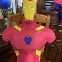 Papercraft Hero, PDF Template, Low Poly Man, Paper Sculpture, DIY ...
