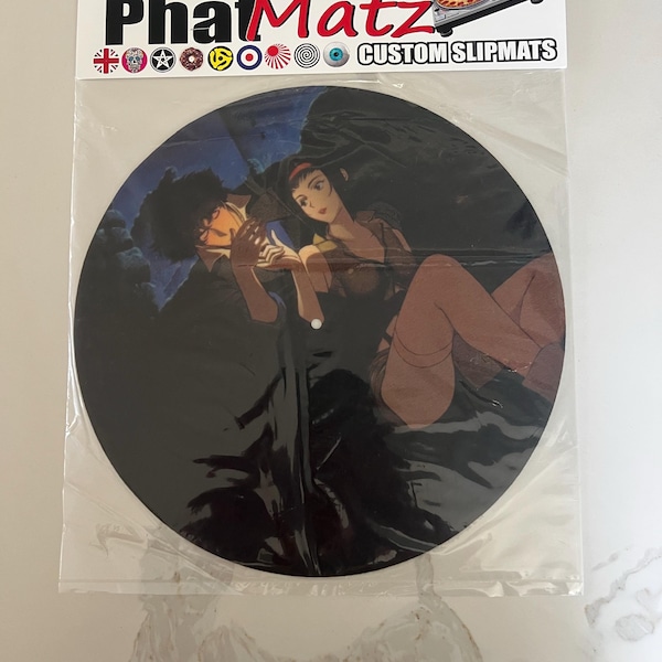 Slipmat Feutre DJ 12" Personnalisé - Graphisme Pinup Black Negligee - Antistatique Pour Platines Vinyle