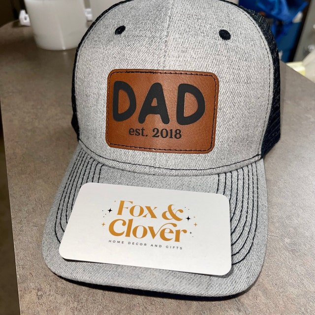 Custom Papa Hat, Father's Day Custom Hat, Patch Cap, Est 2022, New Dad Gift, Papa, Grandpa, Pop Pop, Dada, Daddy, Poppy, Trucker Hat