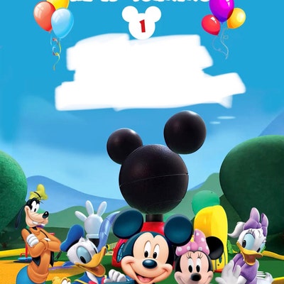 Mickey Mouse Invitation, Mickey Mouse Invite, Mickey Video Invitation ...