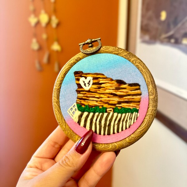Sunset at Red Rocks Embroidery Ornament Keepsake Style 2 - Etsy