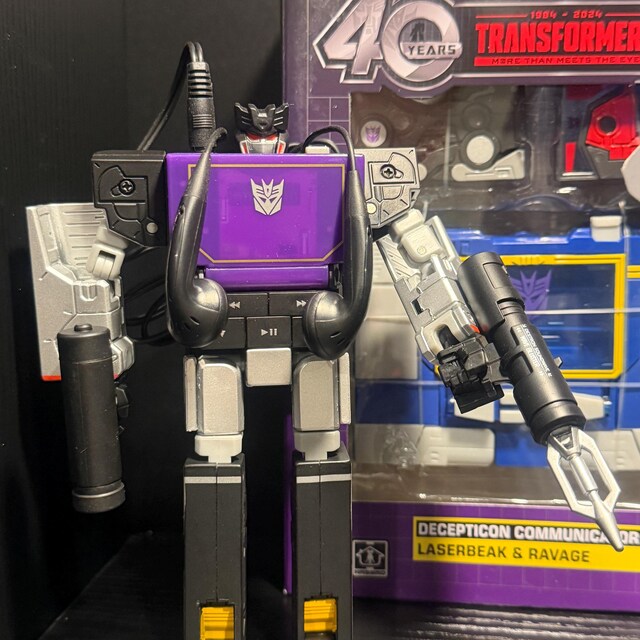 Vintage Takara Transformers Music Label Soundwave MP3 Player