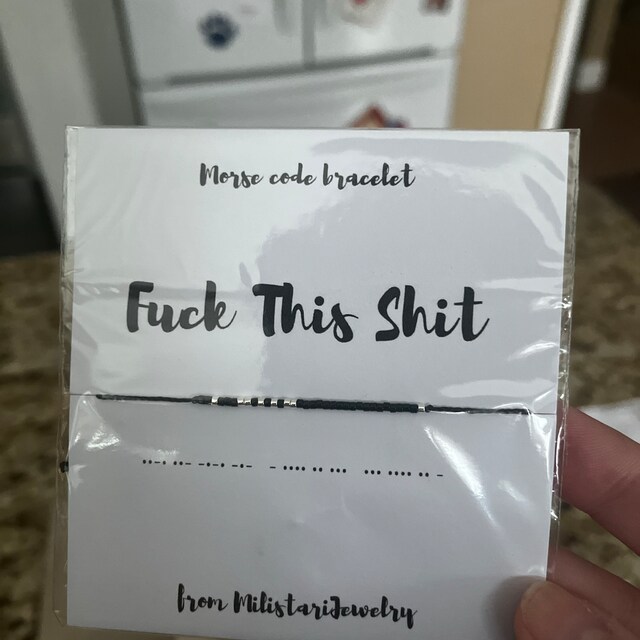 FUCK THIS SHIT Morse Code Bracelet, Best Friend Gifts, Friendship