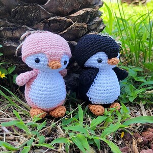 キーホルダー 赤ちゃんペンギン - あみぐるみペンギンのパターン