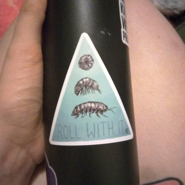 Roly Poly Vinyl Sticker - Etsy