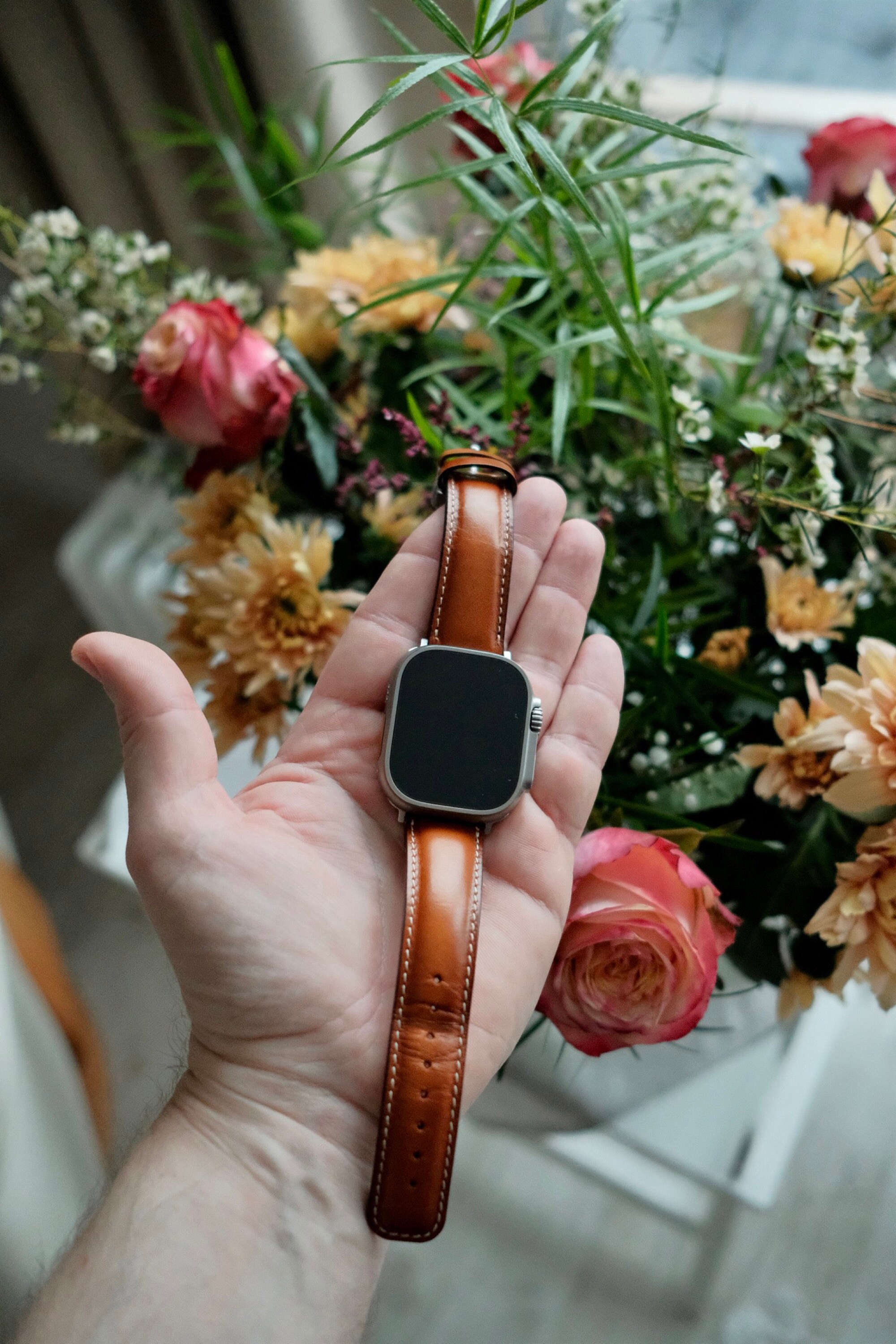 Custom Leather Watch Band, Apple Watch Band 38, 40, 41, 42, 44, 45, 49 mm. Handmade Samsung Galaxy, Pixel, Fossil, Fitbit iWatch Strap