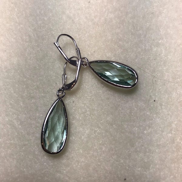80's/90's Rhinestone Teardrop Earrings by Swarovski