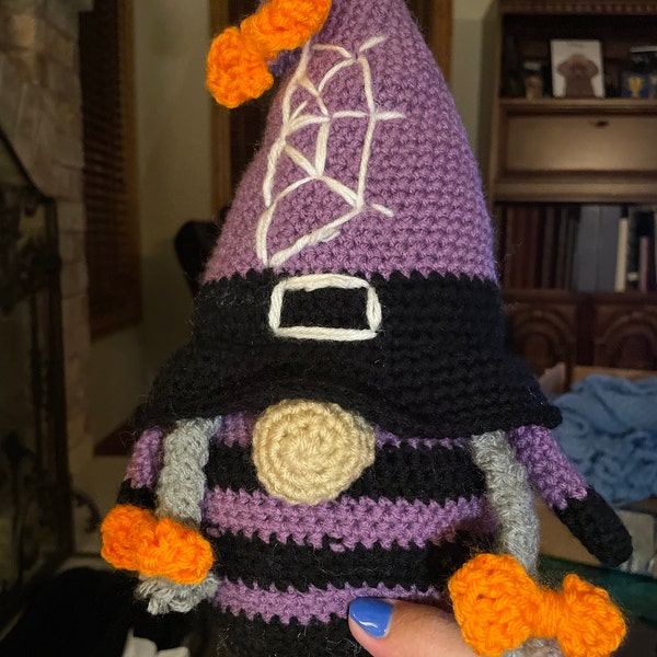 Gnome Ghost,gnome Candy Corn,witch With a Broom,black Witch and Green ...