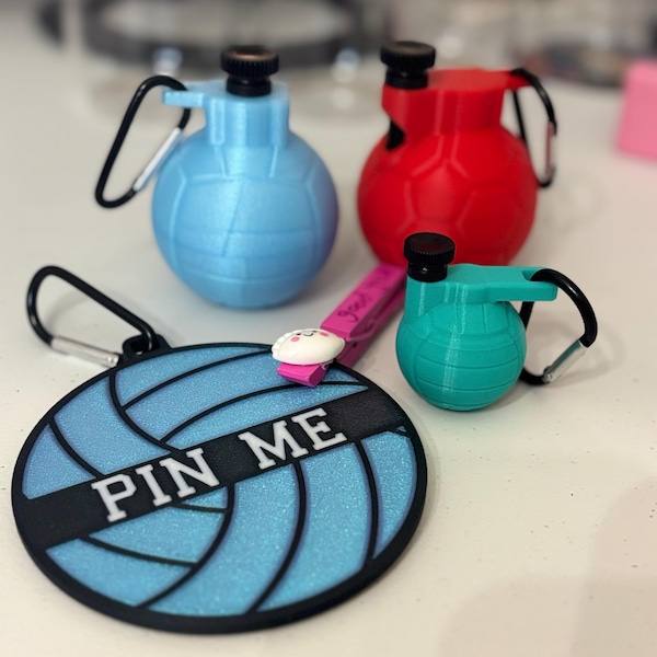 Volleyball Pin Holder Keychain for Backpack- Free Shipping - Etsy