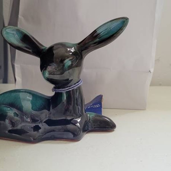 Vintage small oil lamp stylized horse pattern on ruby red glass oil
