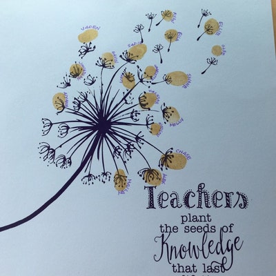 Dandelion Teacher Appreciation Gift, Wish Flower, Plant the Seeds of ...