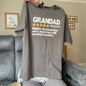 Amazon Funny Great Grandpa Shirts Grandad T-shirt Star Rating