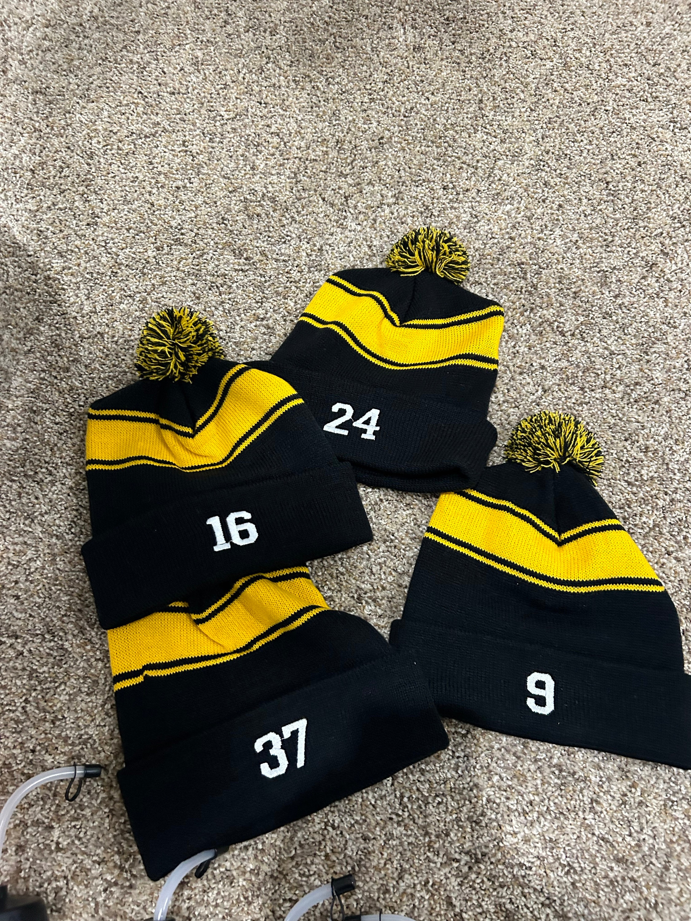 I Love Hockey. Personalized Hockey Hat. Pom Pom Beanie. Hockey Mom.  Winter Beanie. Kota couture