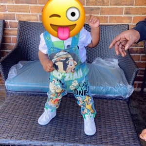 Boy Safari Wild One Two Wild Animal Print OVERALLS Birthday Overalls ...