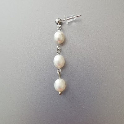 Eterna Pearl Drop Stainless Steel Necklace