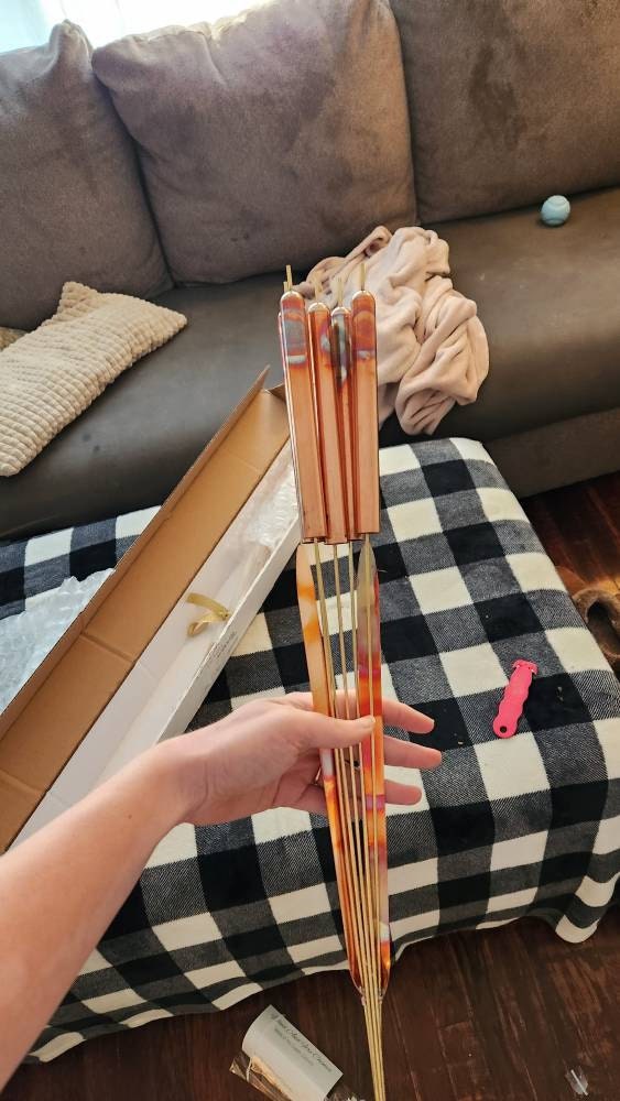 Copper Cattail Wind Chimes