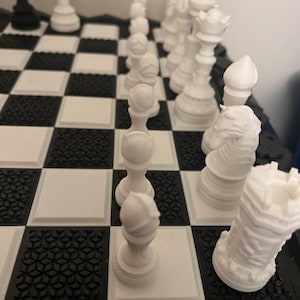 3D Printable Hexchess 2 - 4-Player Chess Board - Borders and Tiles by Dalla  Croce Studios