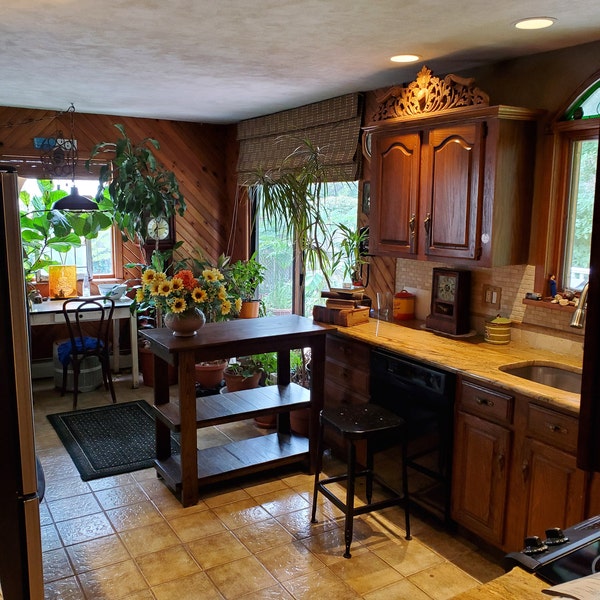 Yukon Kitchen Island With Storage, Rustic Farmhouse Island - Etsy