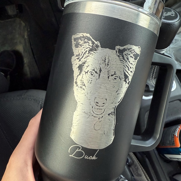 Dog Dad Amazing Photo - Personalized Custom Tumbler