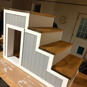 DIYペット階段/ステッププラン、犬用ベッド階段プラン、犬用ベッド