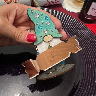 Christmas Table Decorations, Christmas Name Place Setting, Christmas