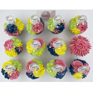 30 Personalised Edible Rice Paper Cupcake Fairy Cake Toppers / - Etsy