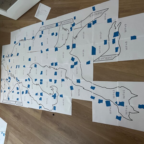 8ft Werewolf Template When Made Printable Trace and Cut Halloween