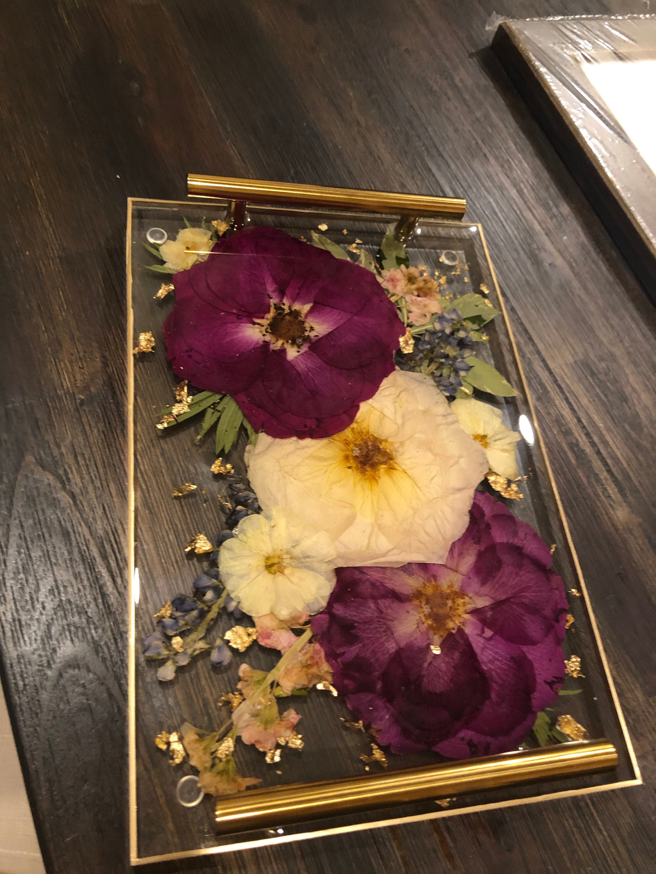 Preserved flowers from Caroline's etsy review