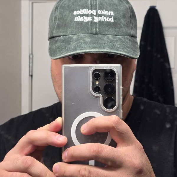 Hot As F* Dad Cap - Washed Black main image 1