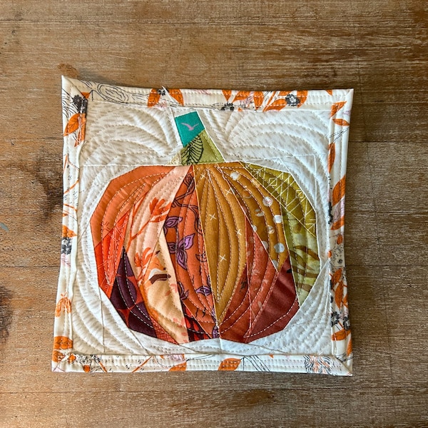 Pumpkin Paper Pieced Autumn Quilt Block Pattern - Etsy