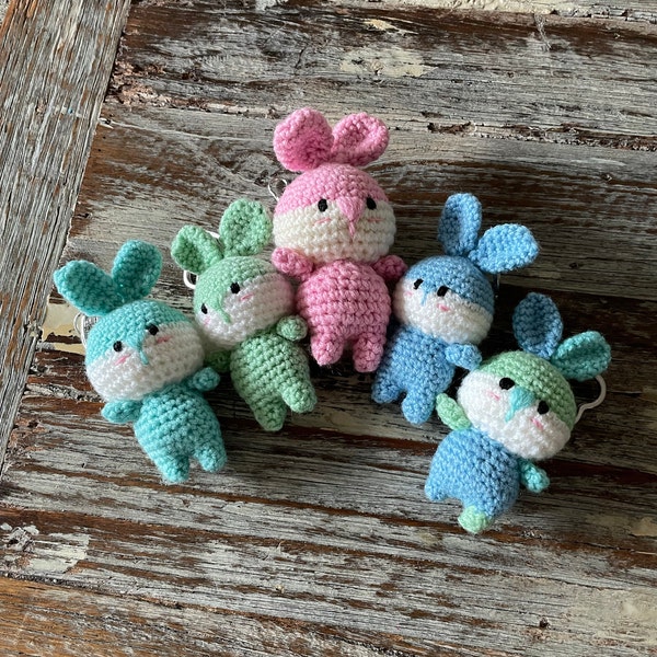Rabbit Key Ring Crochet/ Amigurumi Pattern - Etsy