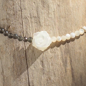 White MOP Carved Double-faced Camellia Flower Shell Bead,mother of ...