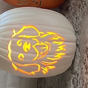 Printable Pumpkin Carving Pattern: Golden Retriever - Etsy