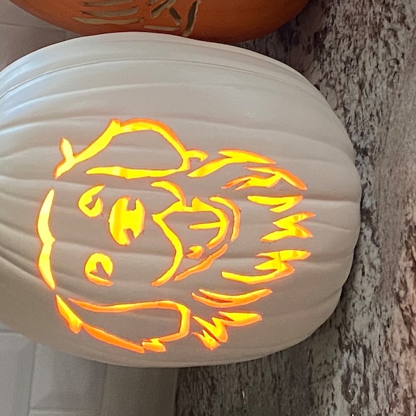 Printable Pumpkin Carving Pattern: Golden Retriever - Etsy