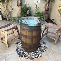 Wine Barrel Pole Lighting - Etsy Singapore