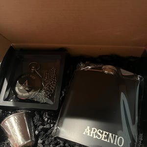 Groomsman Gift Set, Personalized Pocket Watch, Sunglasses, keychain in Groomsman Gift Box, anniversary Gift, father's gift, Mens Gift